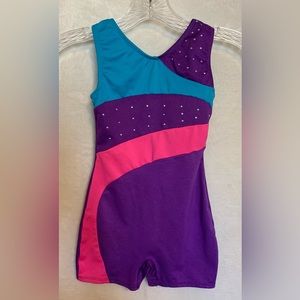 Danskin Freestyle, girls 6/6x, multicolored leotard (gymnastics- dance- tumble)